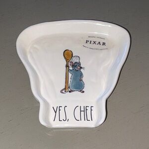 Rae Dunn Pixar Ratatouille Chef Hat Yes Chef Spoon Rest